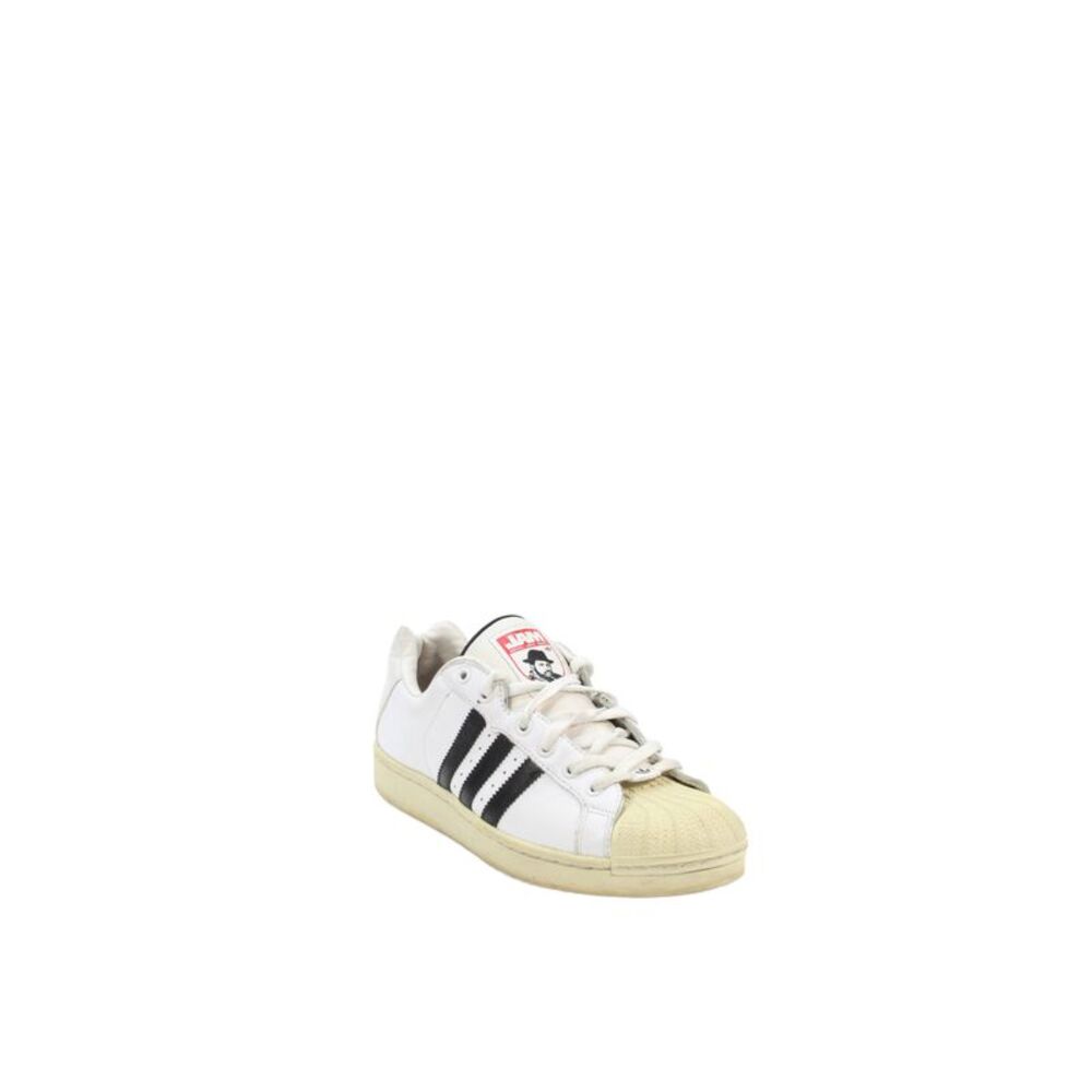 Adidas Mens Leather Jam Master Jay Tribute Sneakers White Black Size 9